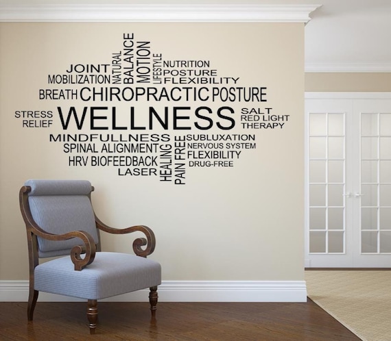 Wellness Chiropractic College Vinyl Wall Decal Business Decals