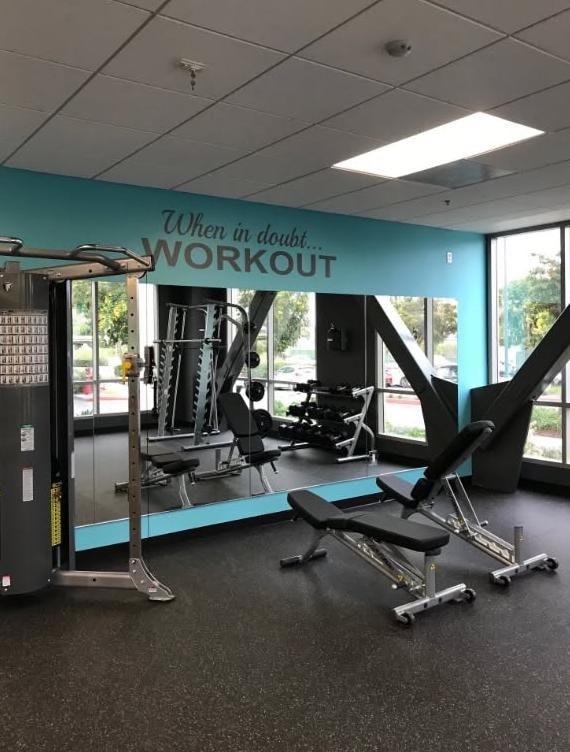 When in doubt...WORKOUT vinyl wall decal