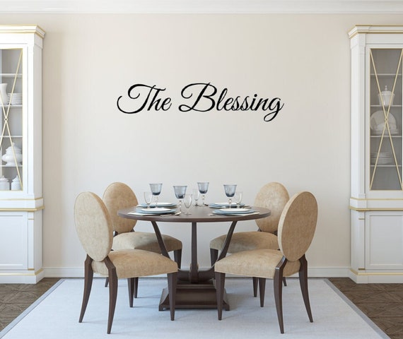 Kitchen Signs. Religious Quote. The Blessing. Vinyl decal. Wall Art