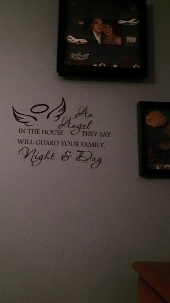 Angel Guard Your Family Vinyl Wall Decal