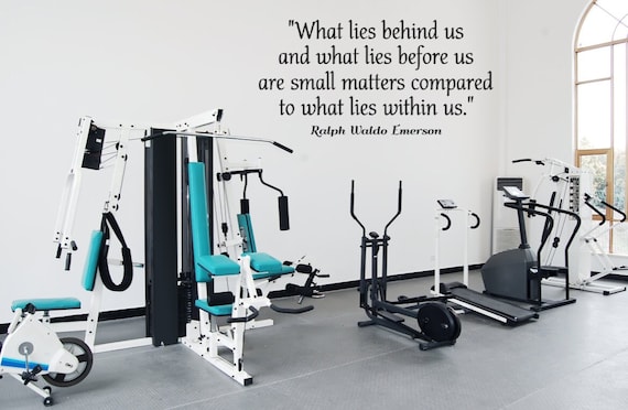 Emerson Quote Vinyl Wall Decal: What Lies Within Us (Matte Finish)