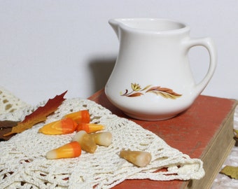 Vintage Homer Laughlin Creamer, Autumn Leaf, 1970s Ceramic Pitcher