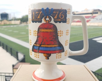 Bicentennial Pedestal Mug, 1776 - 1976 Liberty Bell