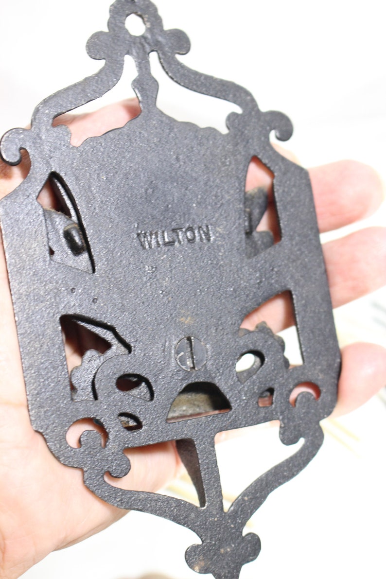 Vintage Iron Match Holder Wilton Wall Hanging BBQ Area Decor Etsy