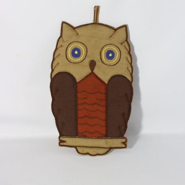 Decorative Owl Coaster or Pot Holder, Owl Collectible