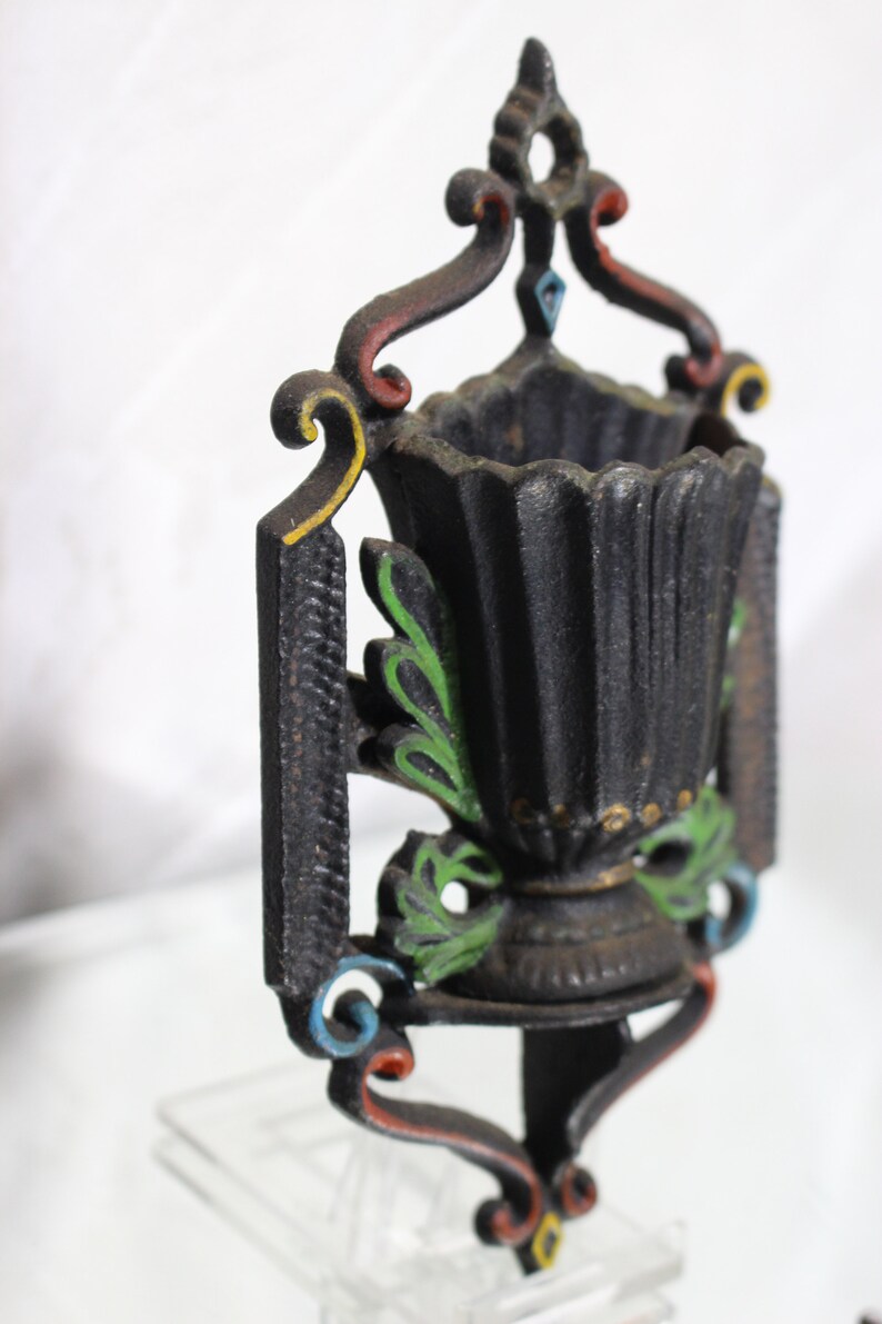 Vintage Iron Match Holder Wilton Wall Hanging BBQ Area Decor Etsy