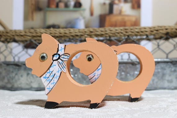 Pig napkin rings clearance