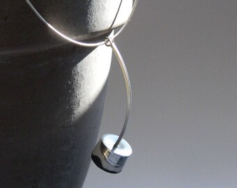 Porcelain and silver Pendant