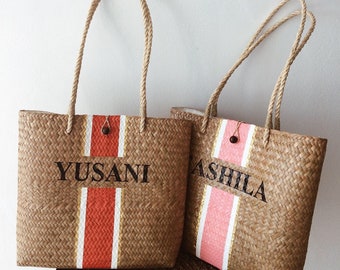 VELMAR) 30th birthday gift / Last splash, Bespoke bachelorette , Bag personalized, Bridal Party Gifts, Bridesmaid Beach wedding bag