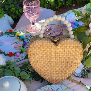 Heart Bag) Unique bridesmaid gift ideas / hotel welcome bags for weddings Handbag , wedding favor, bachelorette party gifts, Wifey gift ,