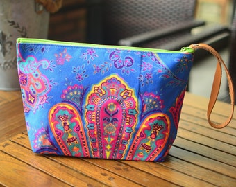 dice bag wristlet bagBohemian Handbags Clutch Bag Wrist let Toiletry Bag Cosmetic Bag Clutch Purse Hippie Bag makeup organizer Boho Bag