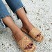 Beach Slippers, Sandals , Straw Sandals Bohemian, raffia shoes , Summer Sandals, Greek sandals, Hotel slippers, Pom pom sandals