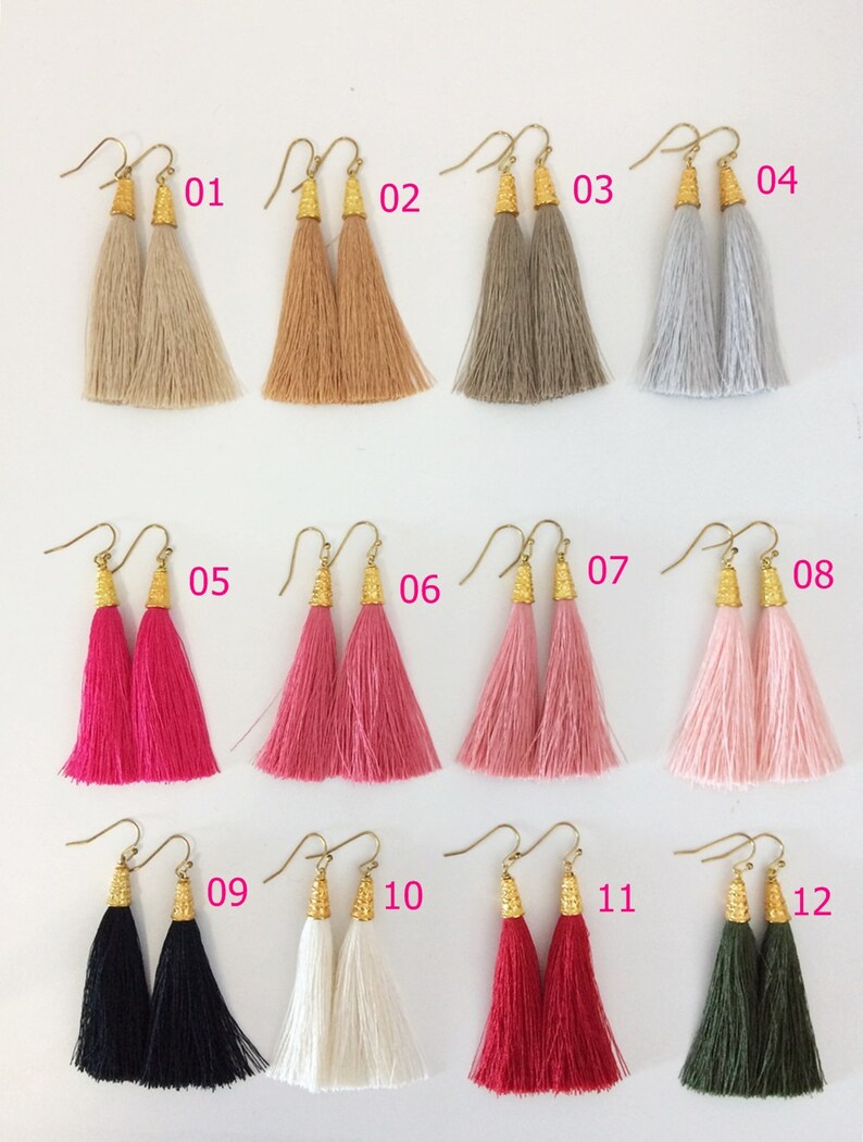 Luxury Tassel Earrings Bridesmaid Gift image 2