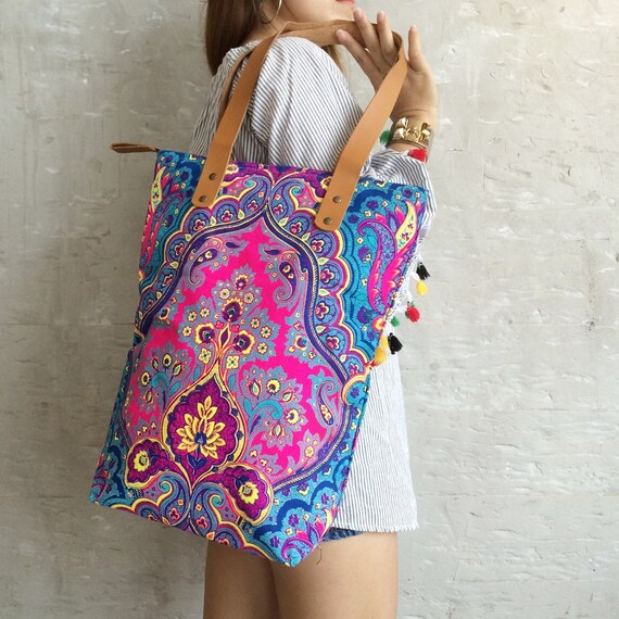P-Coachella Gift for her / Neon Bag / Orange bag / Beach totes | Etsy