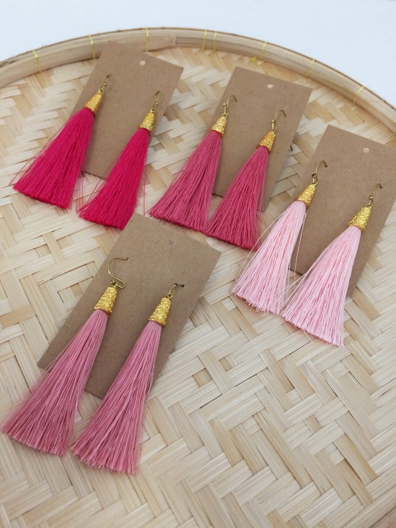 Luxury Tassel Earrings Bridesmaid Gift image 4