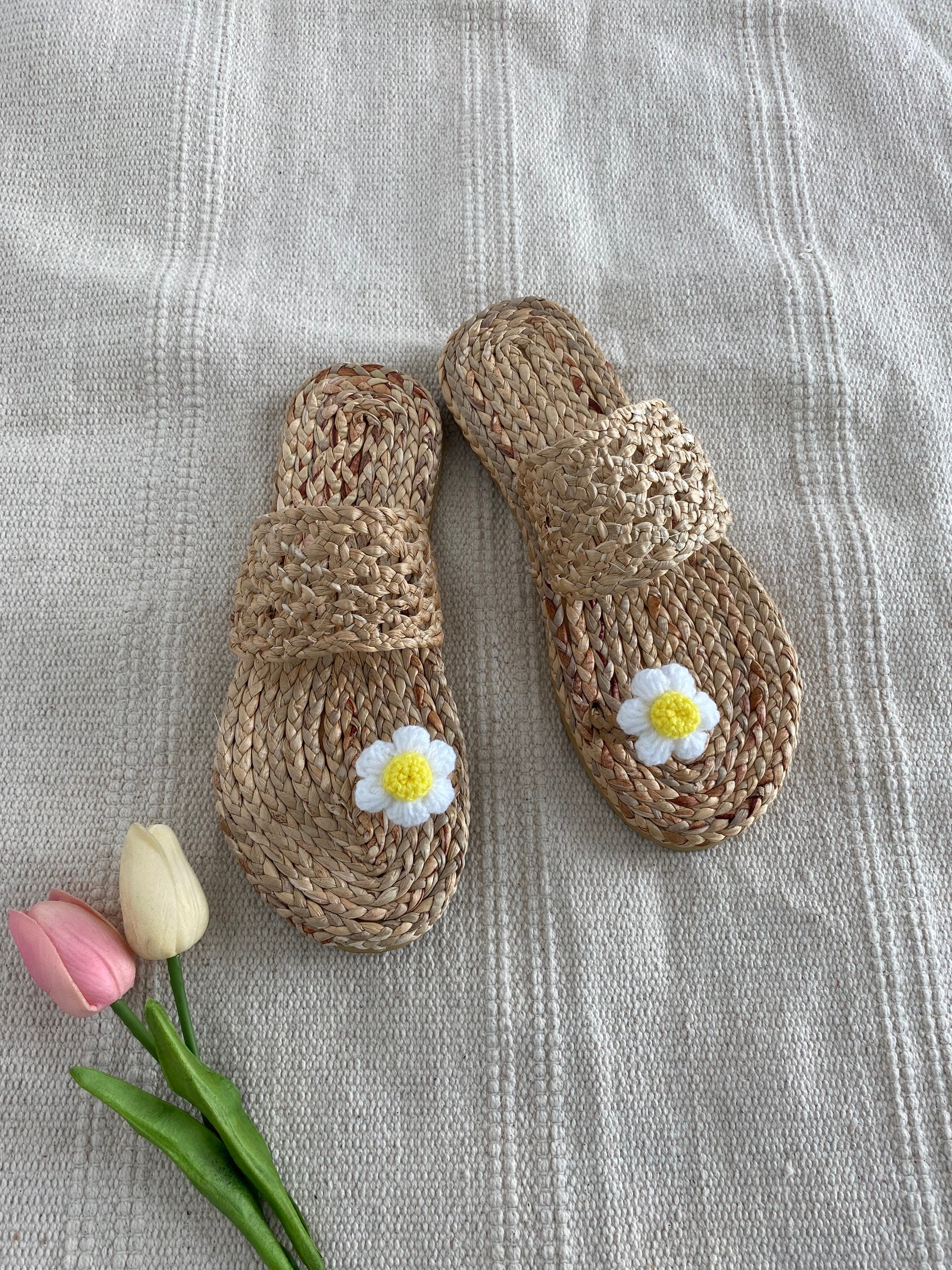 Daisy Sandals / Sandals Woman Wedding Pom Poms Relaxing Etsy