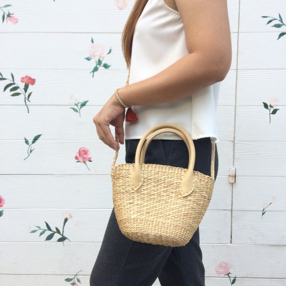 Mini Straw Bag Cross Body Bag /Seagrass bag / wicker bag | Etsy