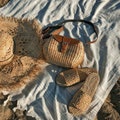 Weekend Shoes , Beach Slippers, Sandals , Straw Sandals Bohemian, raffia shoes , Greek sandals, Hotel slippers, Pom pom sandals- BOHPChri product logo