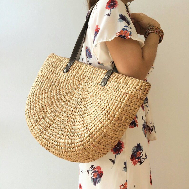 Sarah PREORDER Bridesmaid Tote /Straw Bag Monogram / Straw Etsy