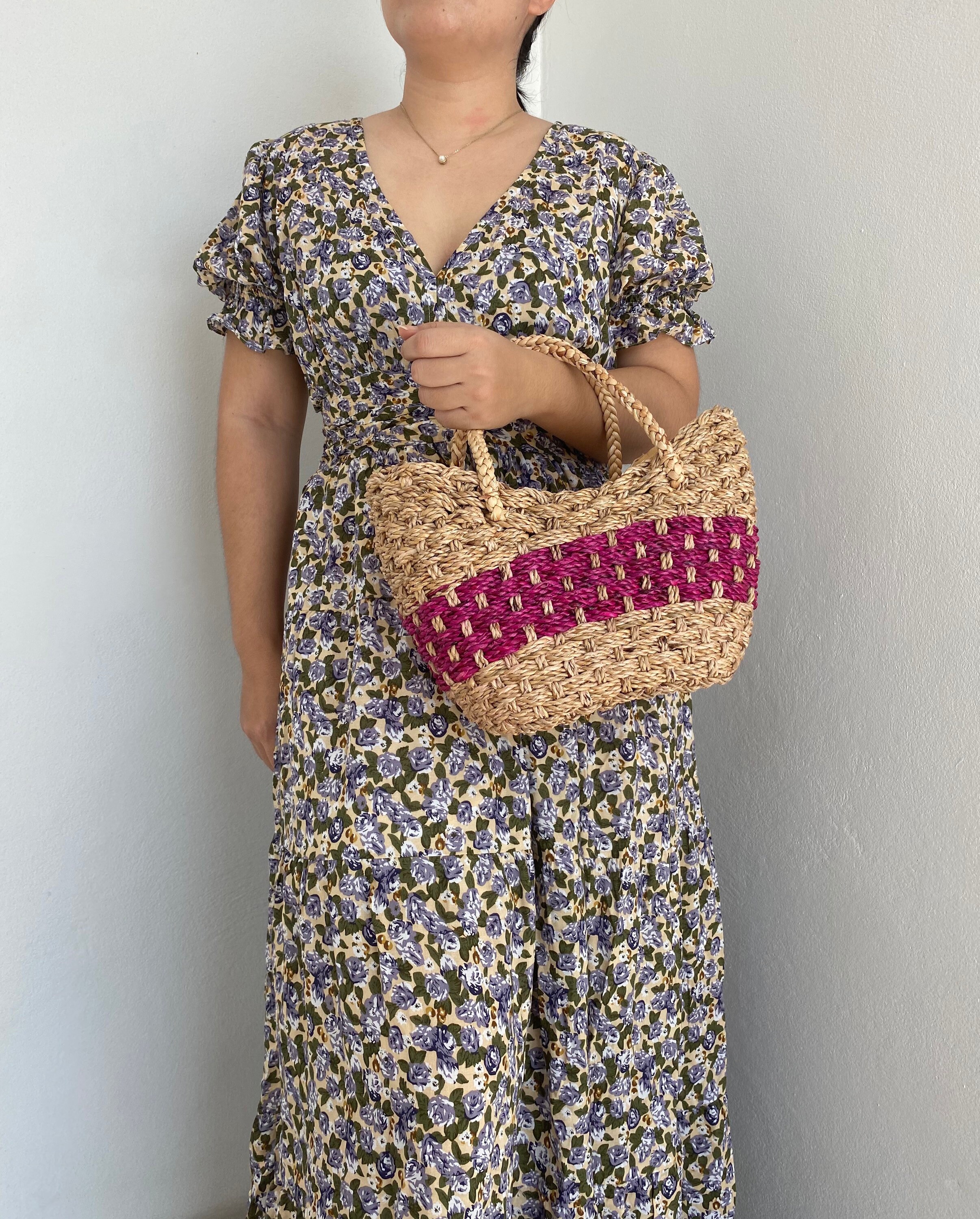 La Paris Straw Bag / Self Gift / Straw basket bag / Cross Etsy