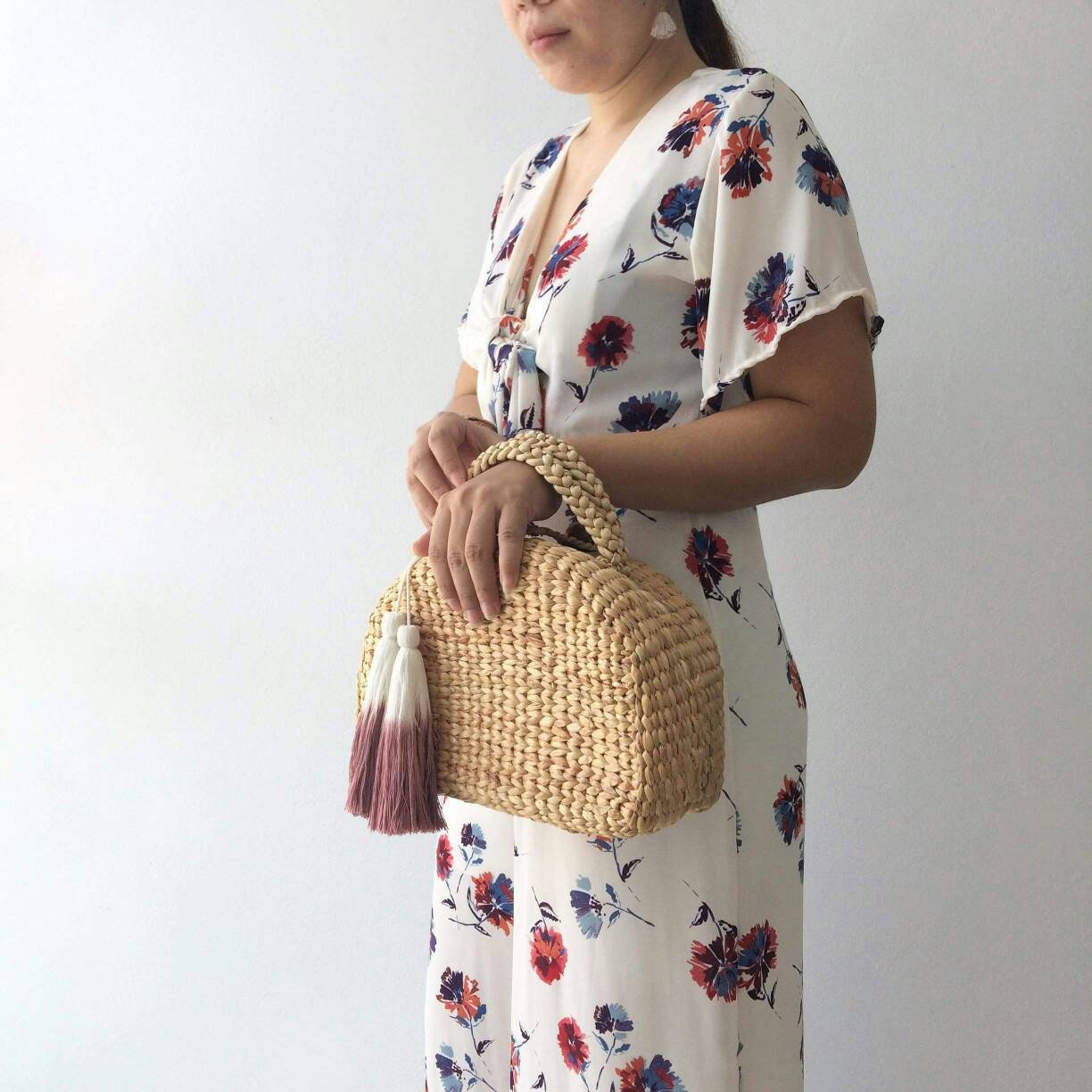 Maria Gifts Basket / Handbags / Straw Bag / Handbag Monogram | Etsy UK