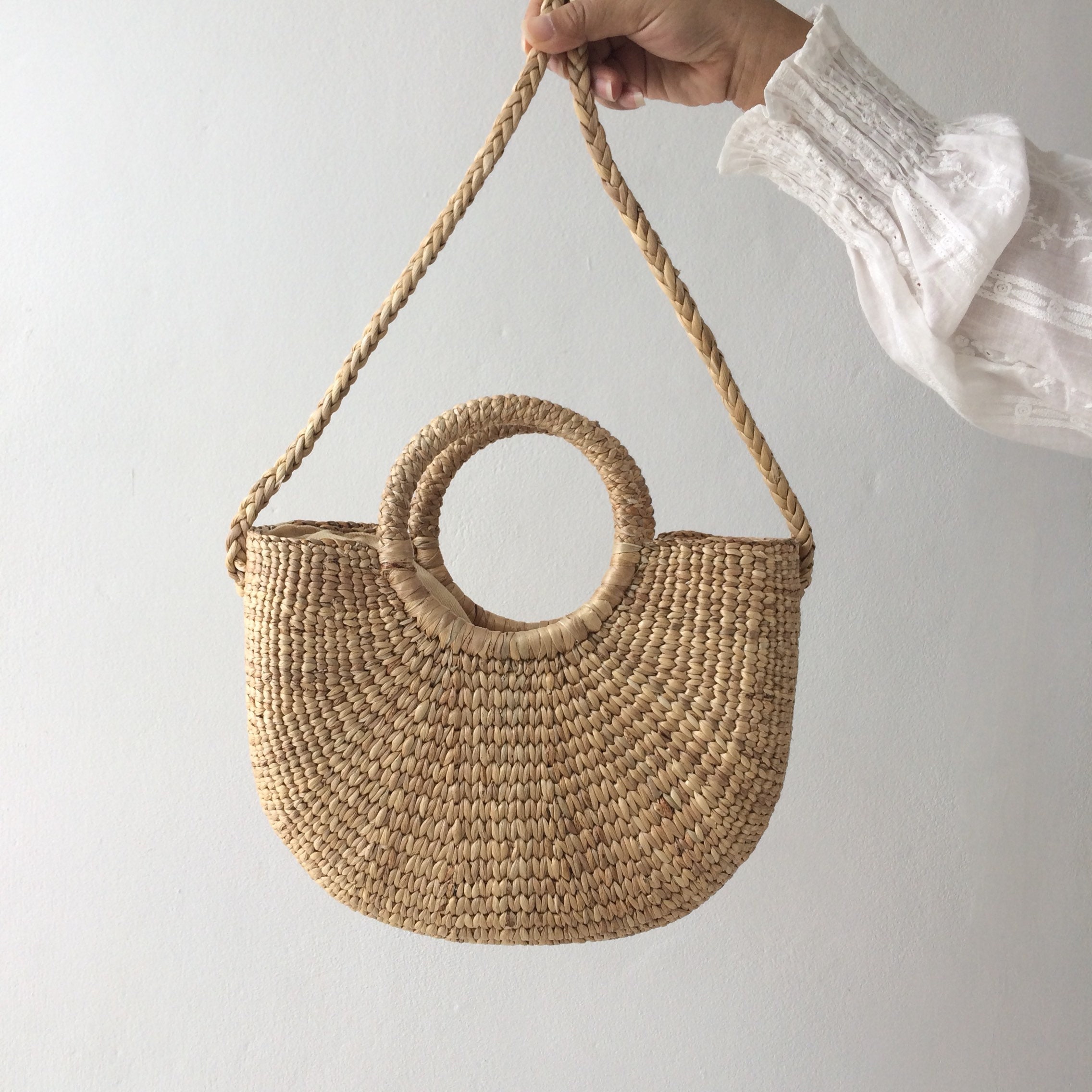 P-Mia Beach bag Classic Straw Bag / Bridesmaid gifts / Cross | Etsy