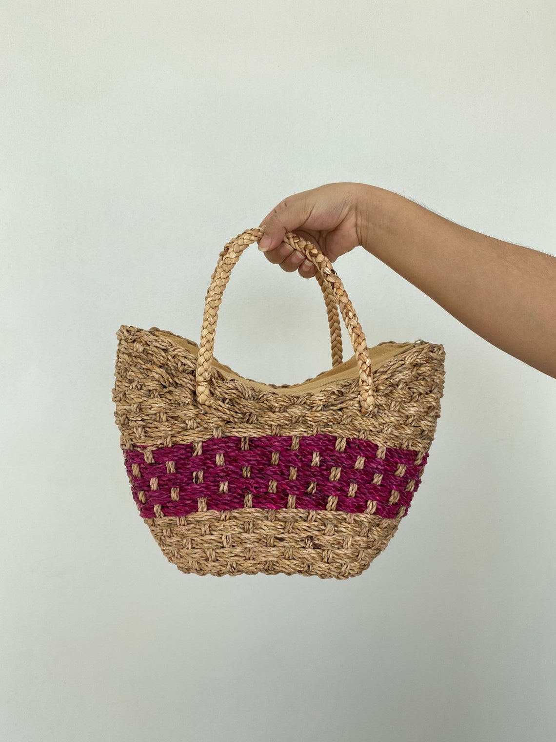 La Paris Straw Bag / Self Gift / Straw basket bag / Cross Etsy