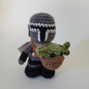 Made to Order Mandalorian and Child inspired Amigurumi