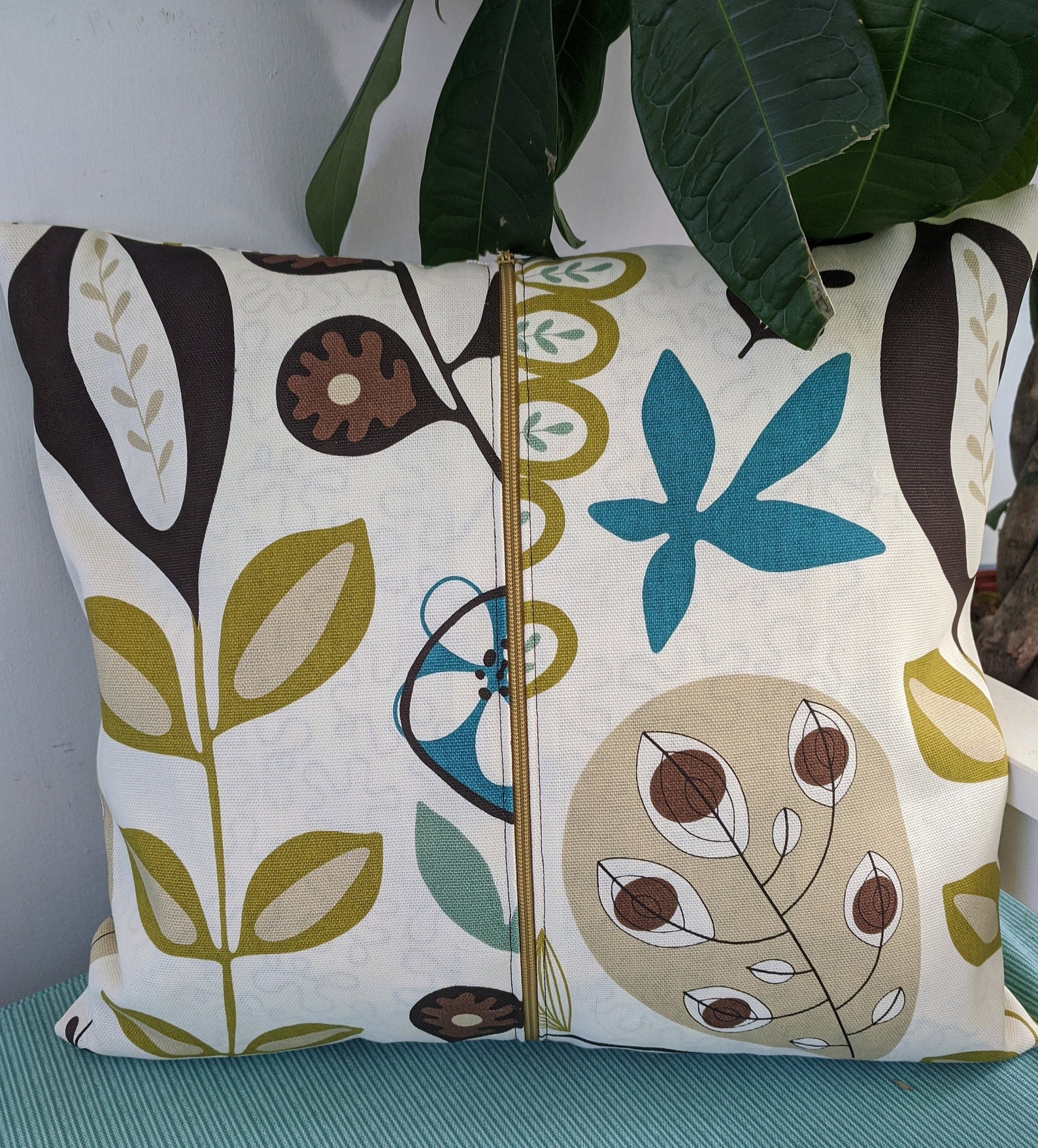 Throw pillow cover small 12x12 home decor fabric Etsy