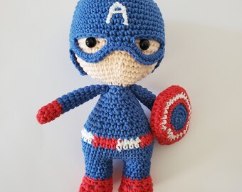 Amigurumi Captain America MADE TO ORDER