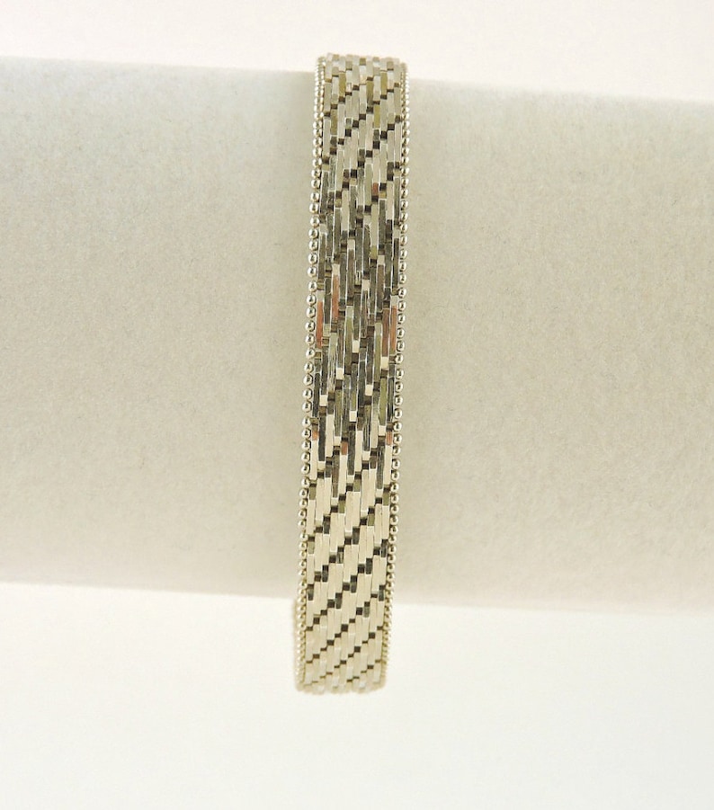 21.9 grams Sterling Silver Textured Chain Link Bracelet 7 14