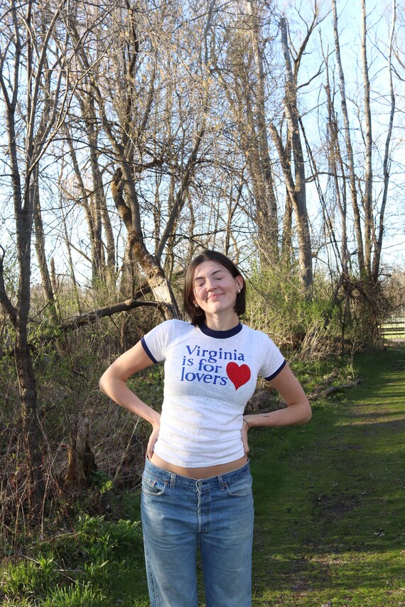 Vintage 1970s Virginia is for Lovers Heart T-Shirt - image 3