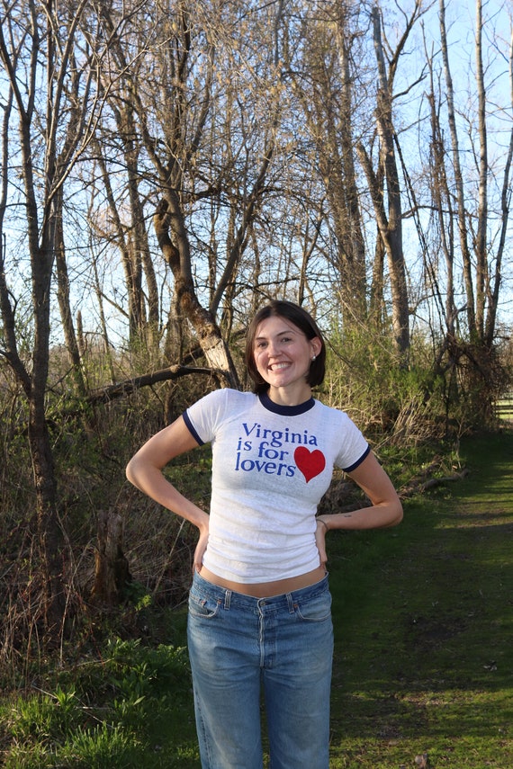 Vintage 1970s Virginia is for Lovers Heart T-Shirt - image 1