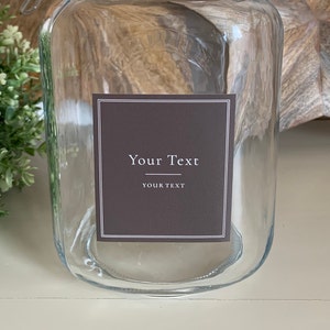 Personalised Labels | Pantry Labels | Waterproof Labels | Minimal Dark Grey design |  Create your own labels | Bathroom Labels