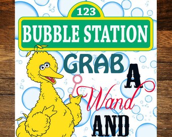 Sesame Street Birthday Guest Book Sign | Etsy