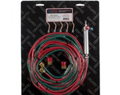 Gentec Small Torch Kit Oxy-Acetylene Propane Mapp Fuel- 5 Tips-12 Foot Hose - 14-506