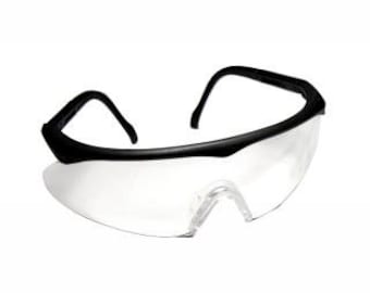 Safety Glasses - Clear Black Frame - 29-011