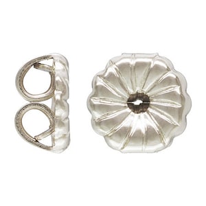 Sterling Silver Earring Nuts 10 pc Pack - 27-1600-SS
