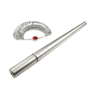 Steel Ring Mandrel and Ring Finger Gauge Kit - KIT-0005