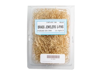 1000 Gold U-Pins For Jewelry Display - 7/8 Inch Pins For Securing Chains On Pads - View #8