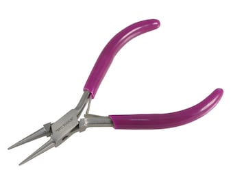 Mini 4.75" Purple Round Nose Pliers for Jewelry Making - 46-1032