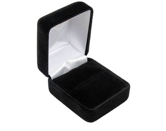Schwarze Samt Ring Box