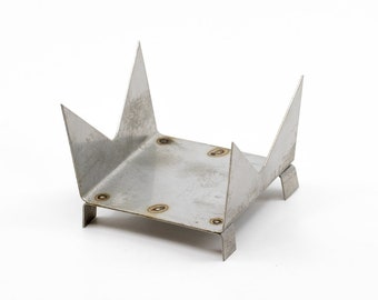4-Point Stainless Steel Trivet with Legs - 3” L x 3” W