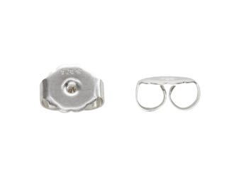 Medium Ear Nut, Earring Back, Sterling Silver, 10 Pieces 27-560-SS