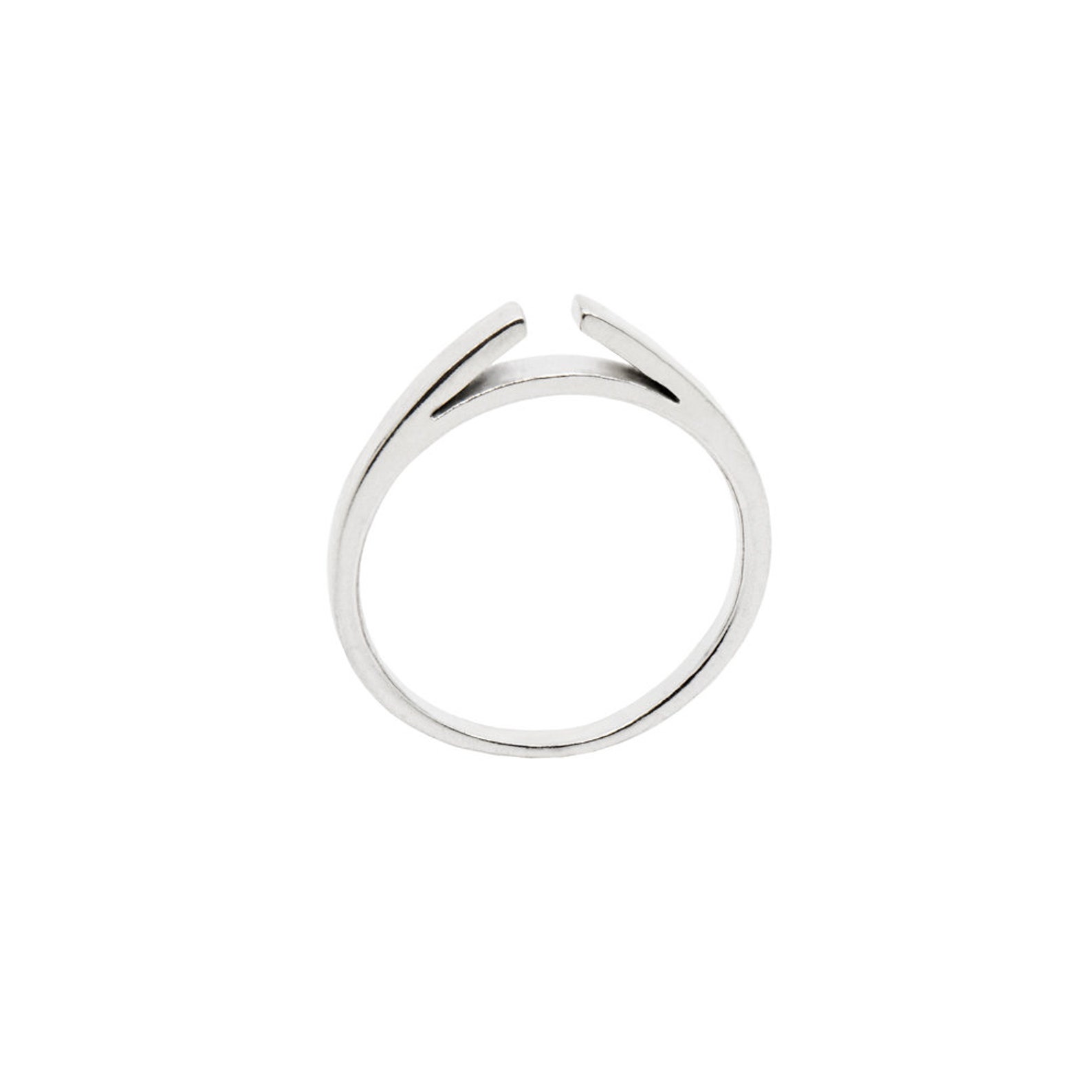 Square Side Closed Cathedral Ring Shank Sterling Silver 800-823-SS - Etsy