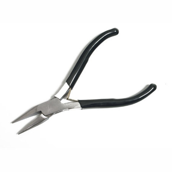 Mini Black Chain Nose Pliers for Jewelry Making and Beading 46-493 