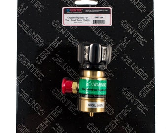 Small Torch Gentec Oxygen Regulator For Disposable Tank - 14-532