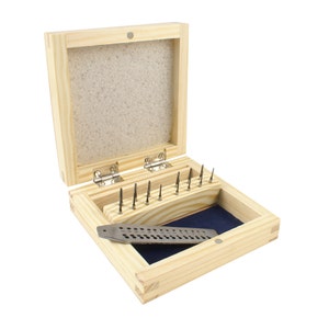 Tap and Die Set 15 pcs. In a Wooden Box - 28-620