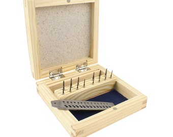 Tap and Die Set 15 pcs. In a Wooden Box - 28-620