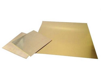 Brass 20 ga, 6x6" Sheet Metal, 0.81 MM - 43-702
